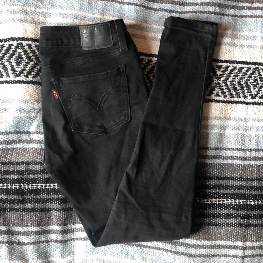 Super skinny black Levi’s